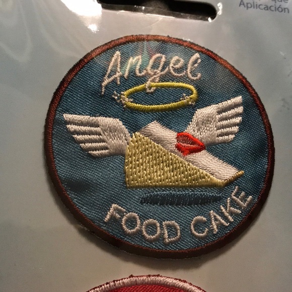 2/$15 NEW 3 hippie iron on patches pizza/cake food - Picture 6 of 9